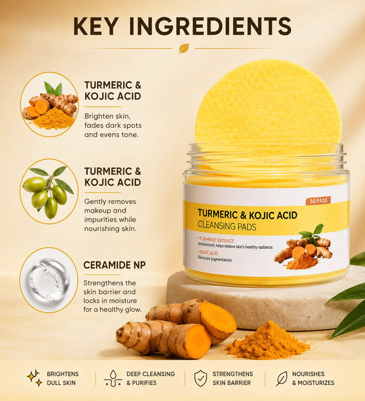 Turmeric Renewal 50 Pads - Results in 7 days